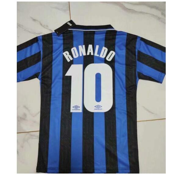 1997-98 Inter Milan Retro Home Kit Soccer Jersey Ronaldo #10